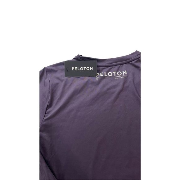 Peloton Womens‎ Standard Warm Up  Long Sleeves Top Purple Shirt Large New - Picture 12 of 16